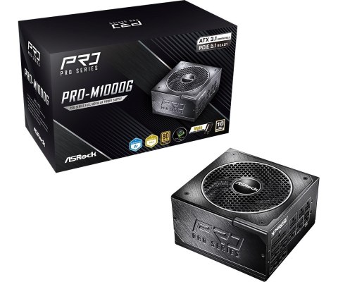 Zasilacz Asrock PRO-M1000G 1000W 80 PLUS Gold Asrock