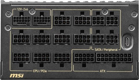 Zasilacz MSI MEG Ai1600T 1600W PCIE5 80+ Titanium (306-7ZPEX11-CE0) MSI