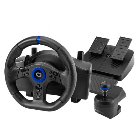 Blade BL7002 kontroler gier Czarny, Niebieski USB Kierownica + pedały + dźwignia zmiany biegów PC, PlayStation 5 No name