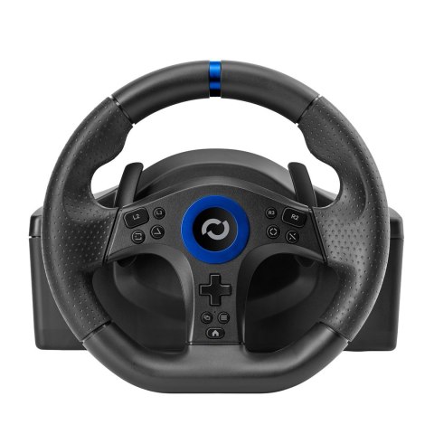 Blade BL7002 kontroler gier Czarny, Niebieski USB Kierownica + pedały + dźwignia zmiany biegów PC, PlayStation 5 No name