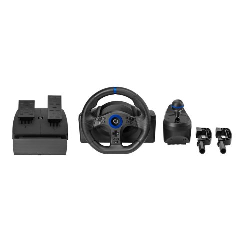 Blade BL7002 kontroler gier Czarny, Niebieski USB Kierownica + pedały + dźwignia zmiany biegów PC, PlayStation 5 No name