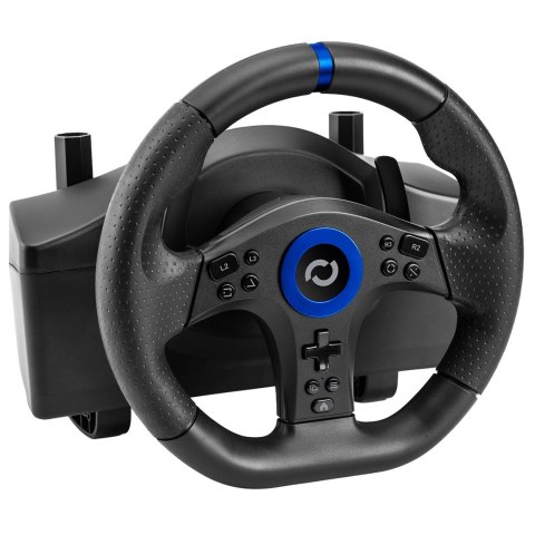 Blade BL7002 kontroler gier Czarny, Niebieski USB Kierownica + pedały + dźwignia zmiany biegów PC, PlayStation 5 No name