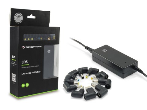 Conceptronic CNB65 adapter zasilający/ inwentor Wewnętrzna 65 W Czarny No name