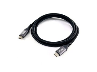 Equip 128383 kabel USB USB4 Gen 3x2 2 m USB C 40 Gbit/s 240 W Czarny EQUIP