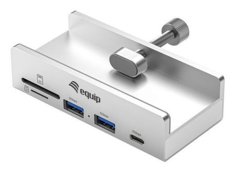 Equip 128968 huby i koncentratory USB 3.2 Gen 1 (3.1 Gen 1) Type-A 5000 Mbit/s Aluminium EQUIP