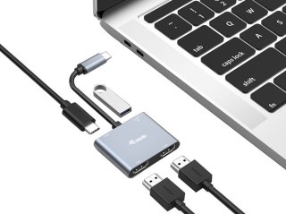 Equip 133484 stacja dokująca Przewodowa USB 3.2 Gen 1 (3.1 Gen 1) Type-C Srebrny EQUIP