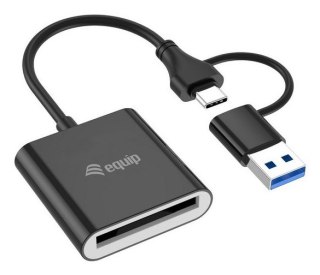Equip 245461 czytnik kart USB 3.2 Gen 2 (3.1 Gen 2) Type-C Czarny EQUIP