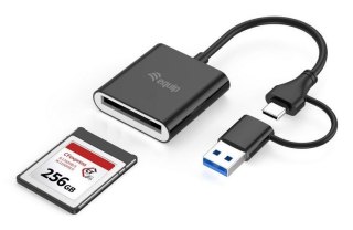 Equip 245461 czytnik kart USB 3.2 Gen 2 (3.1 Gen 2) Type-C Czarny EQUIP