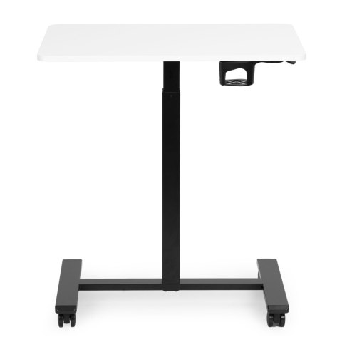Mobilne biurko 70x48 cm stolik pod laptopa regulacja wysokości 71,5-112 cm biały blat ModernHome ModernHome