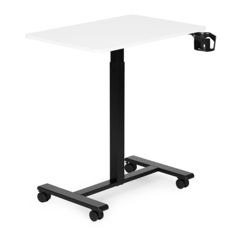 Mobilne biurko 70x48 cm stolik pod laptopa regulacja wysokości 71,5-112 cm biały blat ModernHome ModernHome