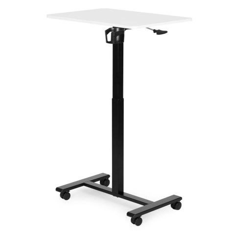 Mobilne biurko 70x48 cm stolik pod laptopa regulacja wysokości 71,5-112 cm biały blat ModernHome ModernHome