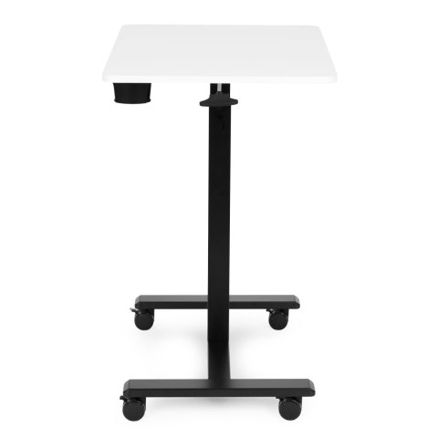 Mobilne biurko 70x48 cm stolik pod laptopa regulacja wysokości 71,5-112 cm biały blat ModernHome ModernHome