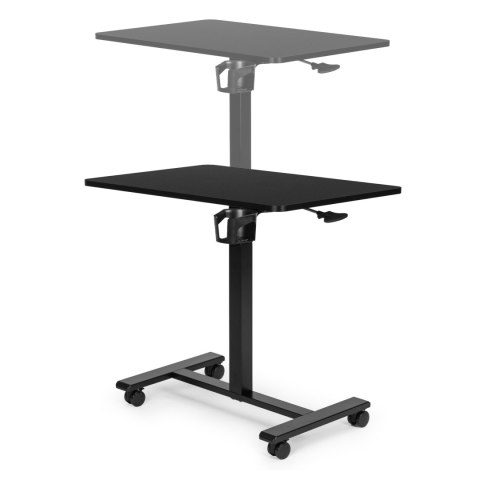 Mobilne biurko 70x48 cm stolik pod laptopa regulacja wysokości 71,5-112 cm czarny ModernHome ModernHome