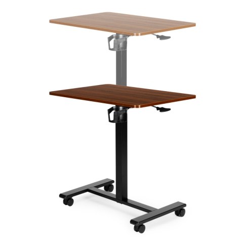 Mobilne biurko 70x48 cm stolik pod laptopa regulacja wysokości 71,5-112 cm drewniany blat ModernHome ModernHome