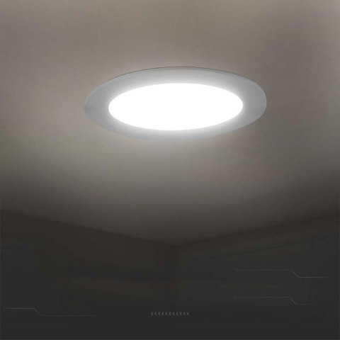 Panel LED V-TAC wpuszczany premium downlight 3W okrągły fi90 VT-61003 4000K 330lm