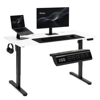Biurko elektryczne 120x60 cm podnoszone regulacja wysokości 72-118 cm biały blat ModernHome ModernHome