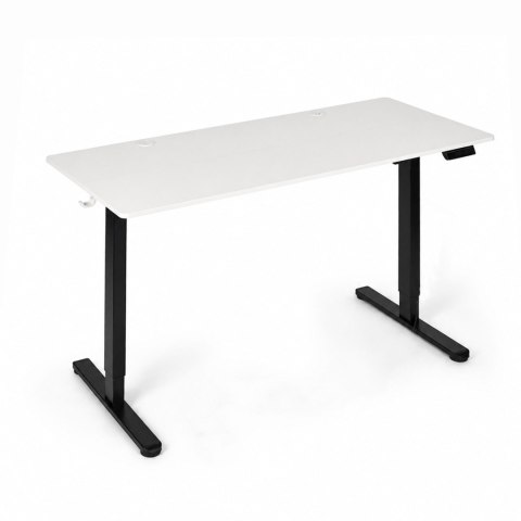 Biurko elektryczne 120x60 cm podnoszone regulacja wysokości 72-118 cm biały blat ModernHome ModernHome