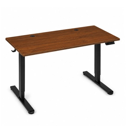 Biurko elektryczne 120x60 cm podnoszone regulacja wysokości 72-118 cm ciemny dąb ModernHome ModernHome