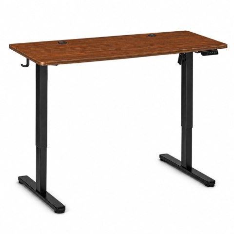 Biurko elektryczne 120x60 cm podnoszone regulacja wysokości 72-118 cm ciemny dąb ModernHome ModernHome