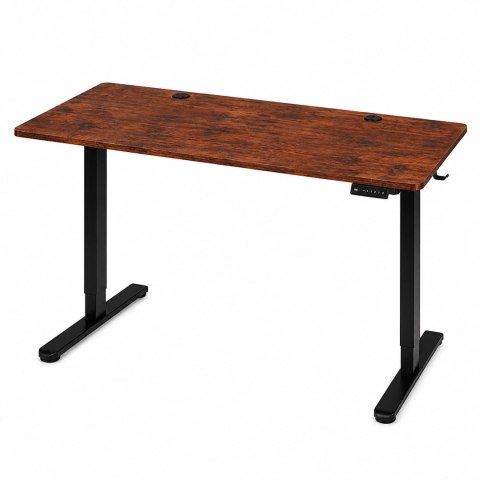 Biurko elektryczne 120x60 cm podnoszone regulacja wysokości 72-118 cm postarzany dąb ModernHome ModernHome