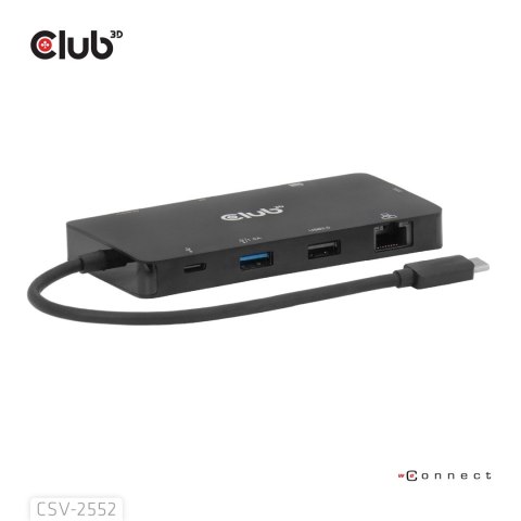 Club3D USB-C 9in1-HUB >2xHDMI/2xUSB/USB-C/LAN 4K60Hz PD100W retail Club 3D