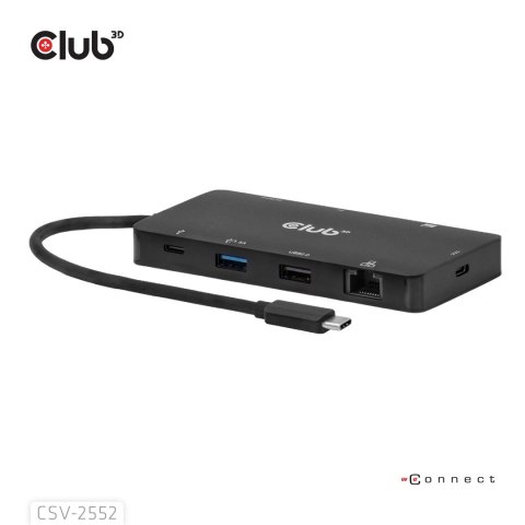 Club3D USB-C 9in1-HUB >2xHDMI/2xUSB/USB-C/LAN 4K60Hz PD100W retail Club 3D