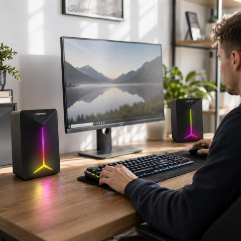 EGS105 Esperanza głośniki 2.0 usb led rainbow frevo