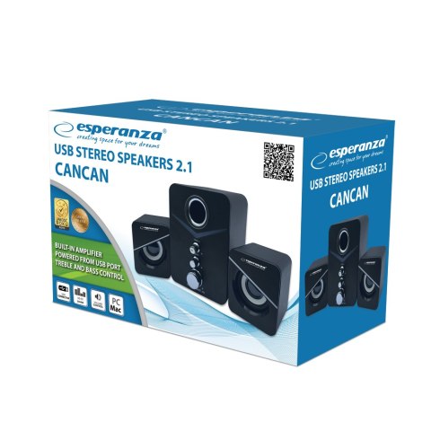 EP153 Esperanza głośniki 2.1 usb cancan