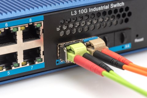 Moduł SFP 1.25 Gbps, LC dplx MM, przemysłowyLC Duplex, multimode, 850nm, do 550m DIGITUS