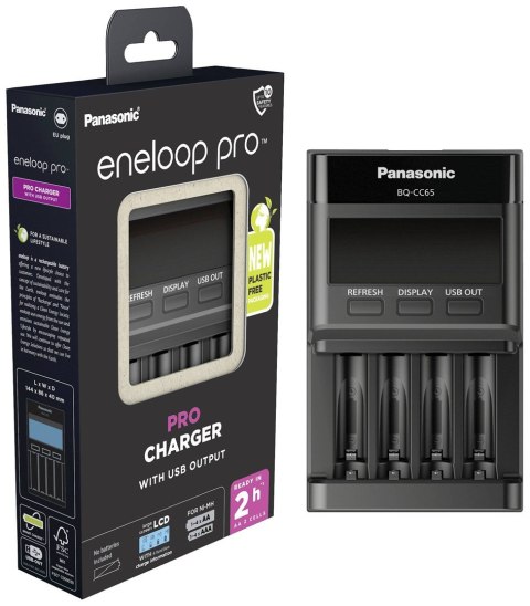 Panasonic | ENELOOP Pro BQ-CC65E | Ładowarka | AA/AAA