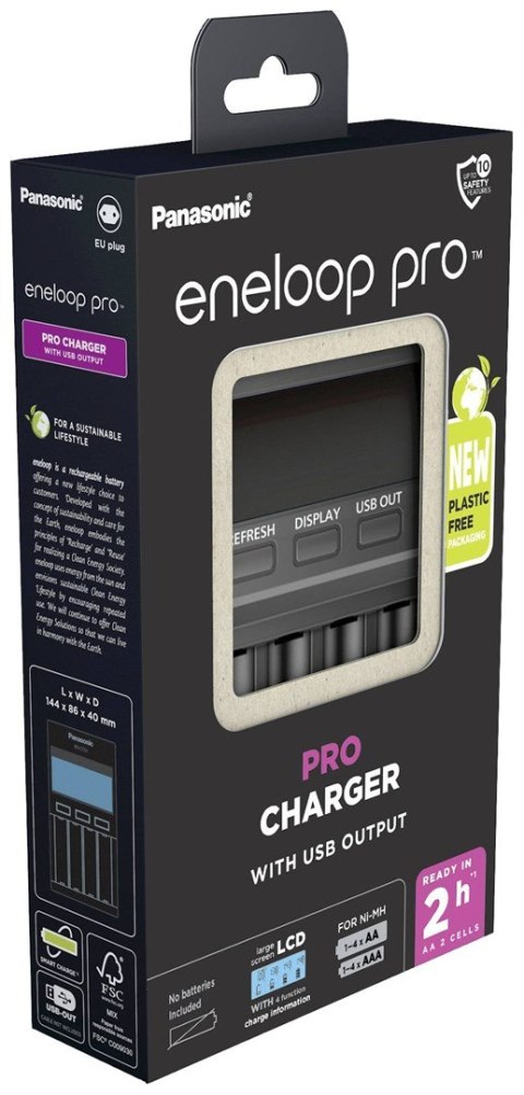 Panasonic | ENELOOP Pro BQ-CC65E | Ładowarka | AA/AAA