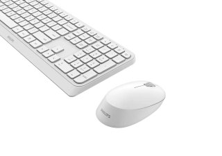 Philips 3000 series SPT6307W/00 klawiatura Dołączona myszka Uniwersalne RF Wireless QWERTY Angielski Biały Philips