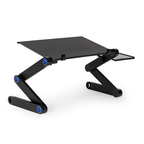 Podstawka stolik stojak pod laptop aluminiowy składany z regulacją 2 blaty ModernHome