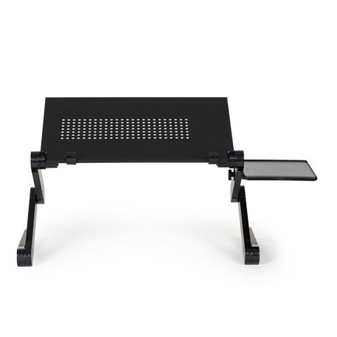 Podstawka stolik stojak pod laptop aluminiowy składany z regulacją 2 blaty ModernHome
