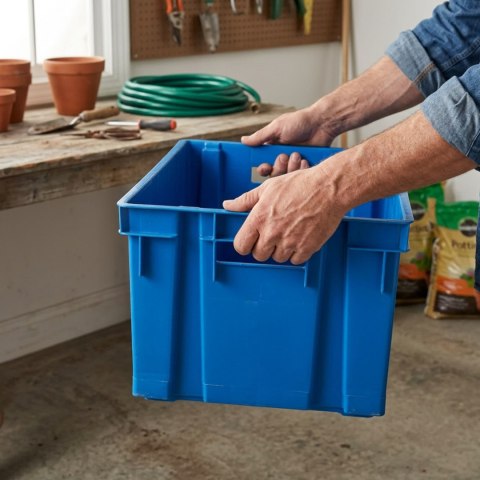 Pojemnik plastikowy 30L HANDLING NIEBIESKIE