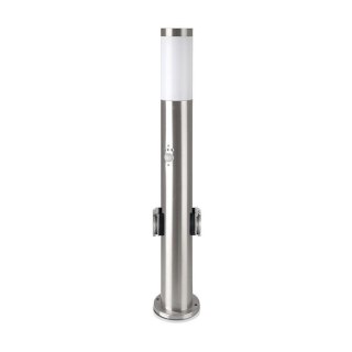 Słupek ogrodowy V-TAC 60CM E27 stal szczotkowana czujnik ruchu gniazda VT-838-60