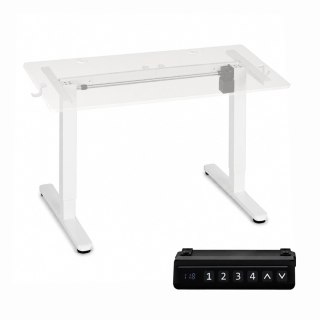 Stelaż biurka elektryczny regulacja wysokości 72-118 cm blat do 160 cm biały ModernHome ModernHome