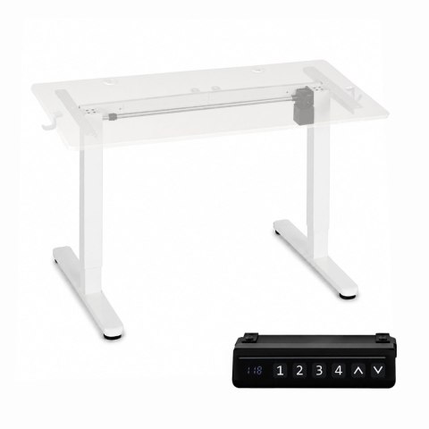 Stelaż biurka elektryczny regulacja wysokości 72-118 cm blat do 160 cm biały ModernHome ModernHome