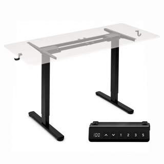 Stelaż biurka elektryczny regulacja wysokości 72-120 cm blat do 160 cm czarny ModernHome ModernHome