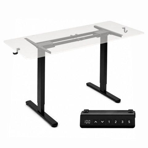 Stelaż biurka elektryczny regulacja wysokości 72-120 cm blat do 160 cm czarny ModernHome ModernHome