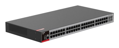Zarządzalny Switch Ruijie L2+ | 48 portów 1Gbit + 4 porty SFP 2.5Gbit | 2 wentylatory, 1 wbudowany zasilacz AC | Rack Ruijie