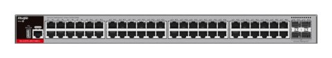 Zarządzalny Switch Ruijie L2+ | 48 portów 1Gbit + 4 porty SFP 2.5Gbit | 2 wentylatory, 1 wbudowany zasilacz AC | Rack Ruijie