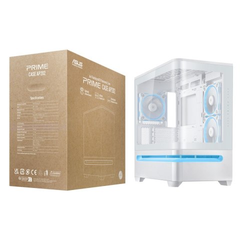 ASUS PRIME AP202 ARGB Mini Tower Biały ASUS