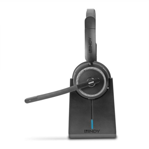 Lindy L118 Zestaw słuchawkowy Bezprzewodowy Opaska na głowę Biuro/centrum telefoniczne USB Type-C Bluetooth Podstawka do ładowan LINDY