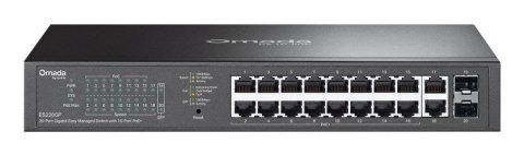 OMADA ES220GP przełącznik sieciowy Zarządzany Gigabit Ethernet (10/100/1000) Obsługa PoE Czarny TP-LINK