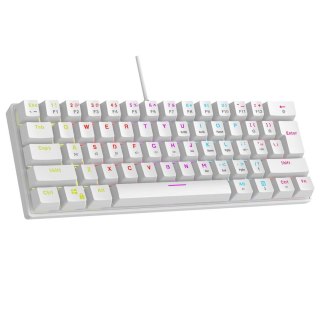 RAMPAGE KLAWIATURA MECHANICZNA PLOWER K60 Biała RAMPAGE