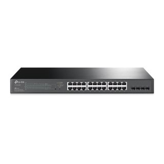 TP-Link JetStream TL-SG2428P przełącznik sieciowy Zarządzany L2/L2+ Gigabit Ethernet (10/100/1000) Obsługa PoE 1U Czarny No name
