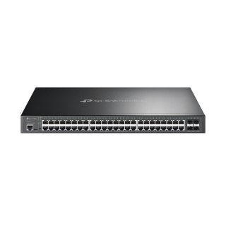 TP-Link Omada SG3452XP przełącznik sieciowy Zarządzany L2+ Gigabit Ethernet (10/100/1000) Obsługa PoE 1U Czarny TP-LINK