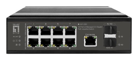 LevelOne IGP-1091 Zarządzany L3 2.5G Ethernet (100/1000/2500) Obsługa PoE Montaż na biurku/ścianie Czarny No name