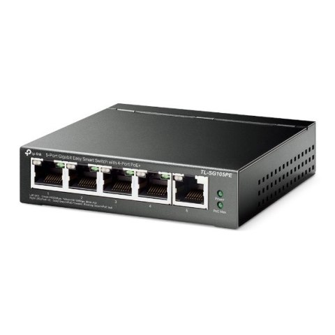 SWITCH TP-Link TL-SG105PE, 5 portów RJ45 10/100/1000 Mb/s, 4 porty PoE+ TP-LINK
